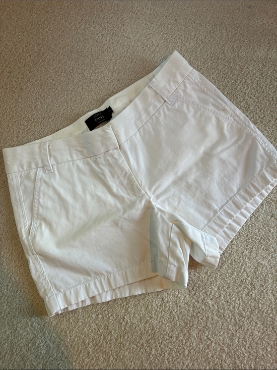 J. Crew Pants - J. Crew White Chino Shorts - 4” Inseam